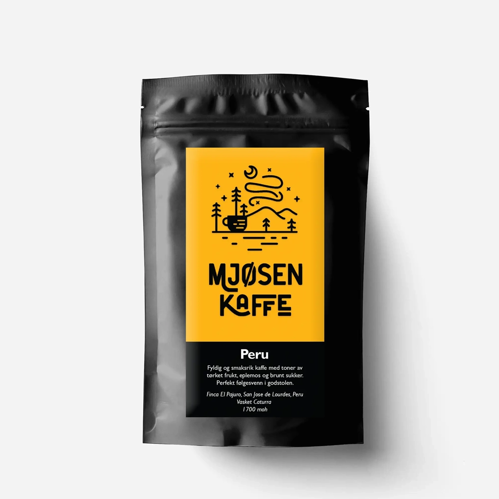 Mjølsen Kaffe, Peru er en fyldig, sødmefull og balansert filterkaffe med varme og karakter.