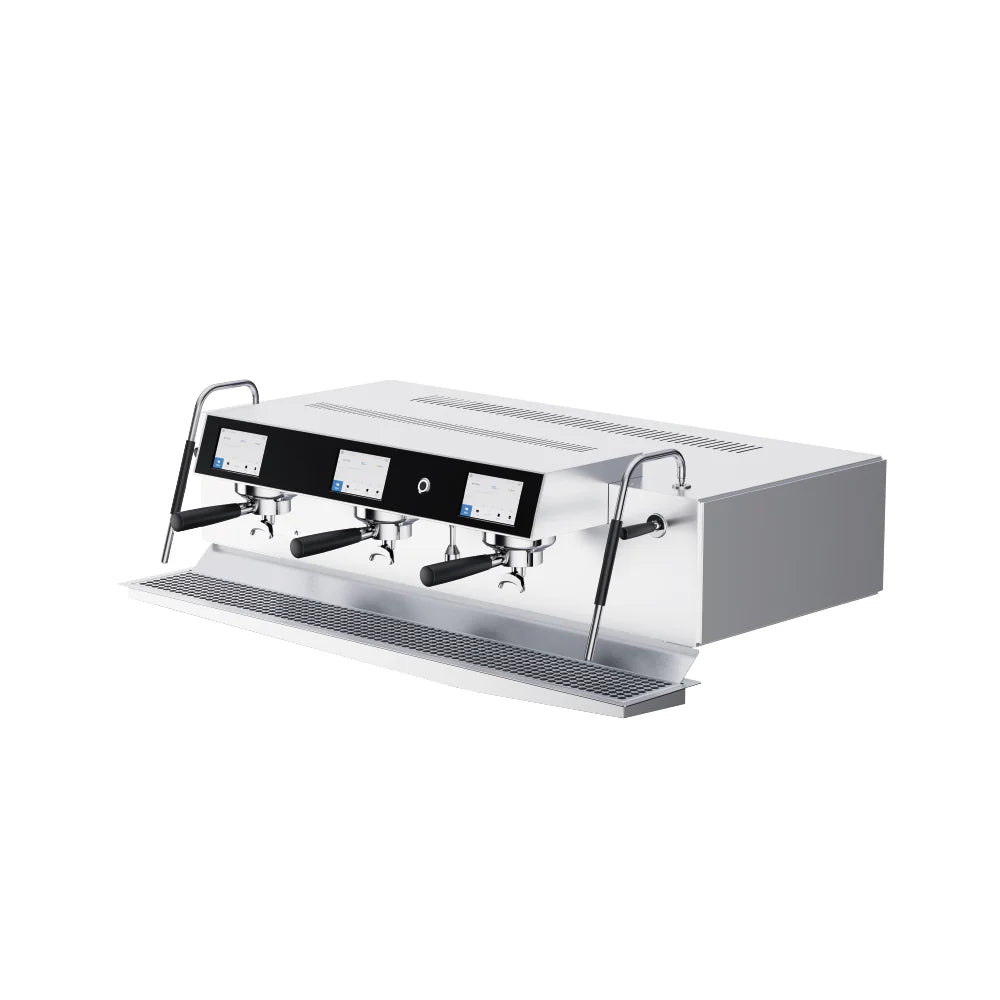 Wendougee Club 3-Group har tre mettet gruppehoder, multi-boiler-teknologi og uavhengig temperaturkontroll, leverer den konsekvent termisk stabilitet og rik ekstraksjon i hver eneste kopp.