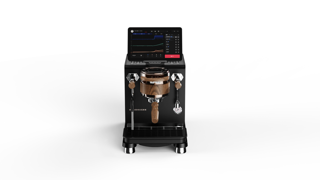 Wendougee Data S – Dual Boiler Espressomaskin. Manuell flow- og trykkprofilering – finjuster bryggekurven for perfekt smak
