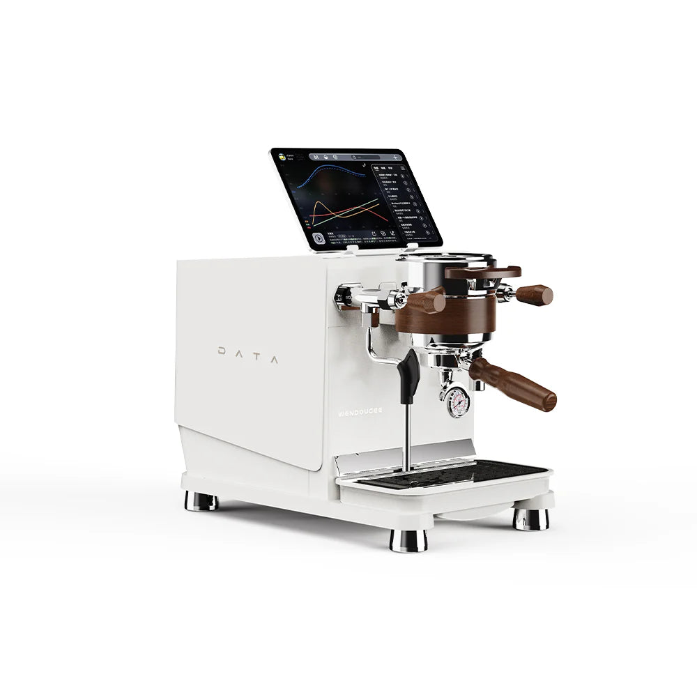Wendougee Data S – Dual Boiler Espressomaskin. Cool-touch steam- og varmtvannsstaver – tryggere og enklere bruk