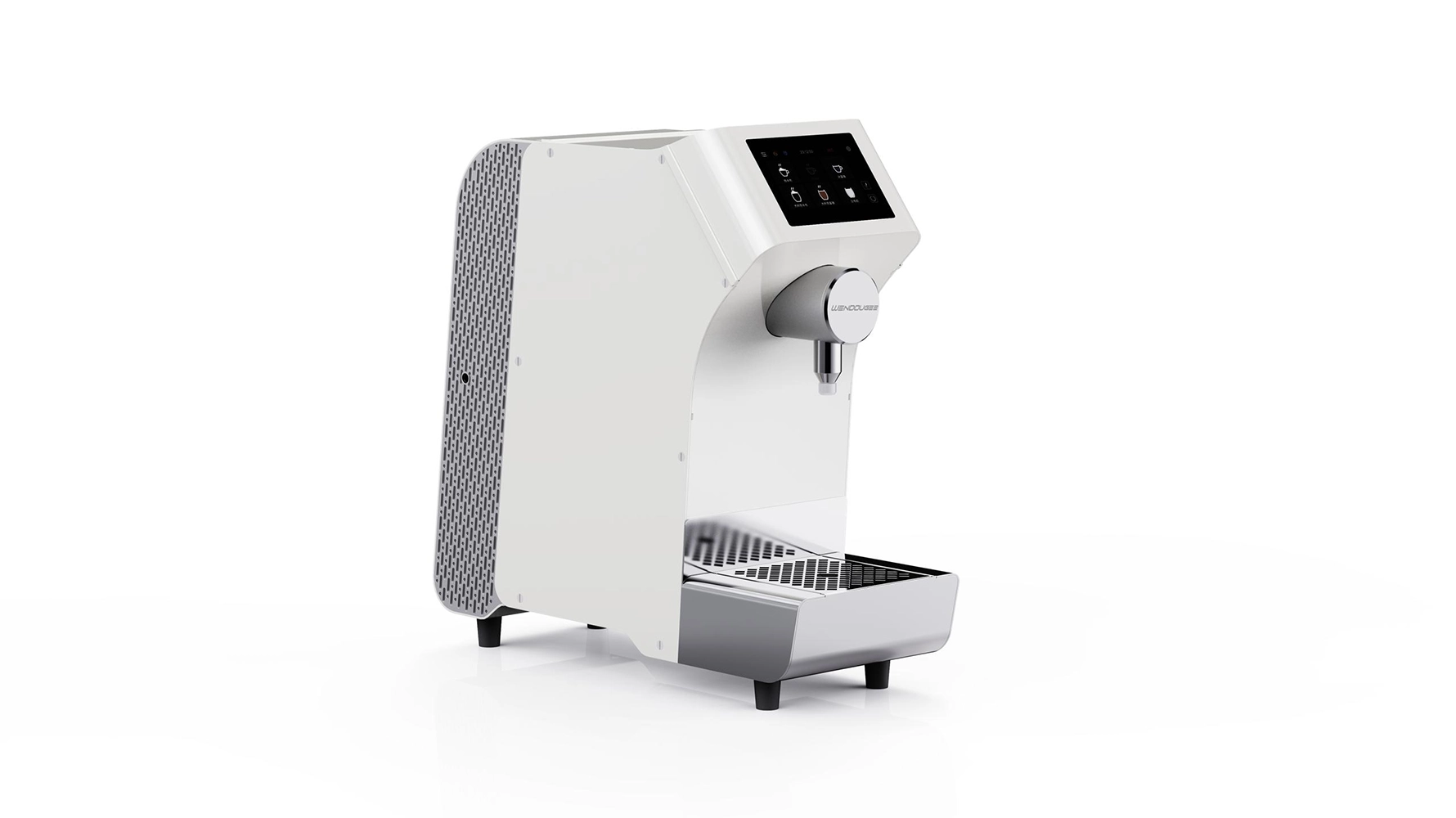 Wendougee MILK-BOT-T1 er en høyytelses, helautomatisk melkeskummer utviklet forkaffebarer og serveringssteder som trenger hastighet, presisjon og perfekt konsistens i hver kopp. 