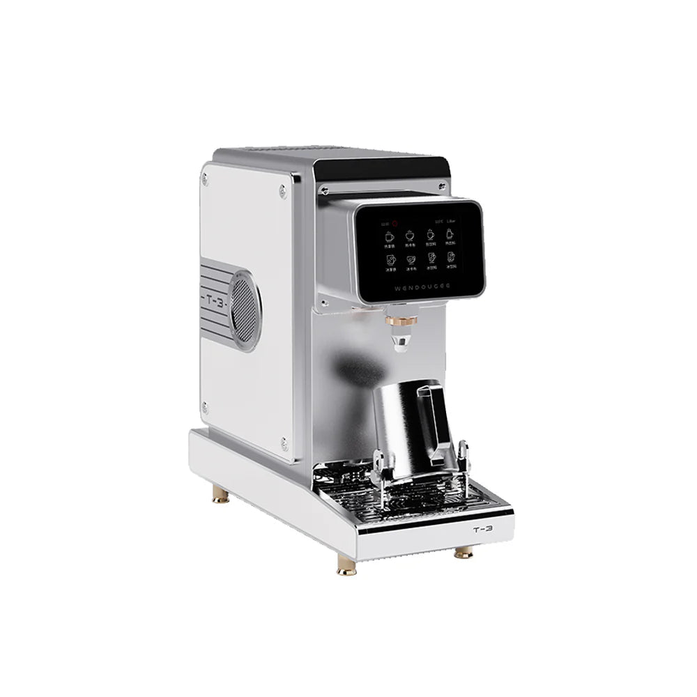 Wendougee Milk Bot-T3 er et helautomatisk melkeskummingssystem utviklet for miljøer med høyt volum og høye krav til kvalitet. 